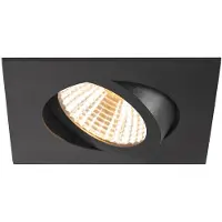 SLV Vierkante led spot New Tria Uni zwart - CCT - 600lm - 38g
