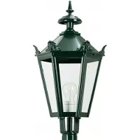 Ks Verlichting Nostalgische lantaarnlamp Bergum K7B met kronen - zwart