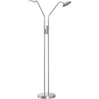 FISCHER&HONSEL GMBH 2-lichts leeslamp Tallri nikkel dimbaar