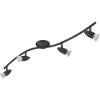 Eglo Opbouwspot Magnum-Led 4-lichts zwart