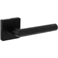 Intersteel Deurkruk Bastian op vierkant rozet - mat zwart