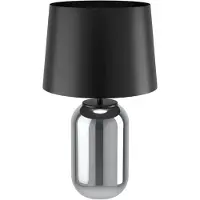 Eglo Tafellamp Cuite E27 black transp kap black |