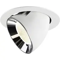 SLV Inbouwspot Numinos Gimble XL wit/chroom 4000K - 20gr
