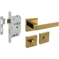 Intersteel Compleet deurklinkset Hera messing toilet