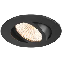 SLV Ronde led spot New Tria 68 zwart - 2700K - 705lm - 60g