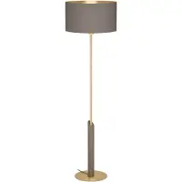 Stars of Light Staande lamp Santandria goud met bruine kap