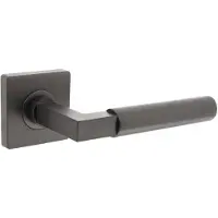 Intersteel Deurklink Bau Stil Vierkant Rozet Antraciet