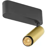 SLV Opbouwspot Grip! S goud met zwart 2700K