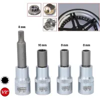 Ks Tools 515.0795 OZ speciale aluminium velgdopsteekset voor meerdelige OZ-velgen, 4-delig
