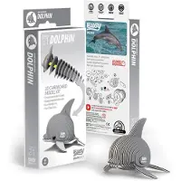 Eugy 3D Puzzel - Dolfijn - Zeedieren - Duurzaam - Verzamel Ze Allemaal - 6 Jaar