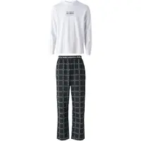 Karl Lagerfeld Pyjama lang zwart / wit