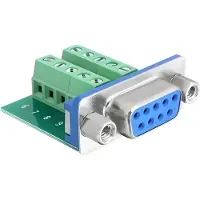 DeLOCK Klemmenblok 9-polige VGA-aansluiting Adapter -