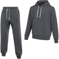 Nike Park 26 Fleece Pullover Hoodie Joggingpak Donkergrijs Zwart