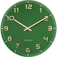 Nextime - 3314GC - Wandklok - 40cm - groen - Classy Medium