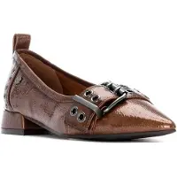 Carmela Dames Lederen schoenen 162709 bruin (36), Leer, Plat, Geen, Casual 16270902-TAUPE