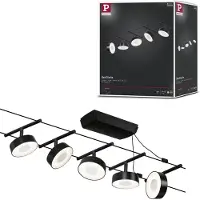 Paulmann WS DC Circle Kabelsysteem compleet Zwart (mat), Chroom