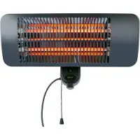 Sonstiges Alpina infrarood terrasverwarmer, hangende verwarmingsstraaler, 2000W, 3 warmtestanden - Terrasverwarmer met infraroodlamp, spatwaterdicht (IP34)