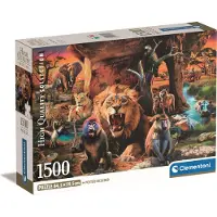 Clementoni - Puzzel - 1500 Stukjes - Dieren Compact Box 2024 - Puzzel Voor Volwassenen