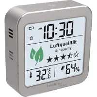 Technoline CO2-meter WL 1020 Met temperatuurweergave 82 x 82 x 25mm Zilver