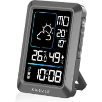 KIENZLE Weerstation - Compact - Grijs - Thermo-, Hygrometer - Weersvoorspelling - Voor Binnen