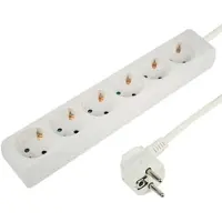 Merkloos Stekkerdoos | TCD 6V + RA 3 meter 3x1.5mm² wit