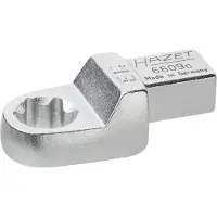 Hazet Insteekringsleutel 6609C-E14 · 9 x 12 mm insteekvierkant massief · Buiten-TORX-profiel · SW E14