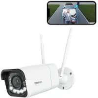 Reolink 4K 8MP Wi-Fi 6 bewakingscamera, 5/2,4 GHz dualband Wi-Fi, 5x zoom, nachtzicht met spots, detectie van personen, voertuigen en dieren, IP67-bescherming