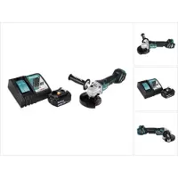 Makita DGA 517 RF1 accu haakse slijper 18 V 125 mm borstelloos + 1x oplaadbare accu 3.0 Ah + lader