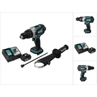 Makita DHP 458 RT1 accu-klopboormachine 18 V 91 Nm + 1x accu 5,0 Ah + oplader
