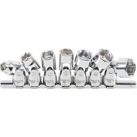 Bgs Scharnierende dopsleutelset, zeskant Aandrijving 10 mm (3/8") SW 3/8" - 3/4" Zol... (3/8", 3/8")