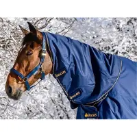 Bucas Halsstuk Irish Turnout Combi 50gr Donkerblauw-goud - 135/183