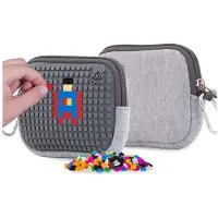 Cass film Pixie Crew tas met rits en een grijs paneel voor personalisatie