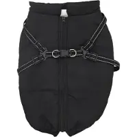 vidaXL Hondenjas Zwart L68 Fleece en polyester