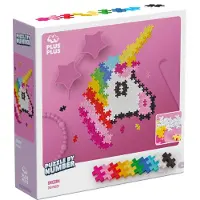 Plus plus Puzzle by Number eenhoorn 250 stukjes - 3929 - Puzzel en Bouwspeelgoed in één - Vanaf 5 jaar