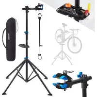 Arebos Fiets montagestandaard, met draagtas, 360° draaibaar, draagvermogen 30 kg