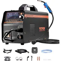 Vevor MIG-lassapparaat, 160A, 4-in-1 gas/MIG/MMA/Lift-TIG multifunctioneel lasapparaat met IGBT-invertertechnologie en LCD-scherm