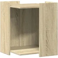 vidaXL Kattenbakkast 42x42x51 cm bewerkt hout sonoma eikenkleurig