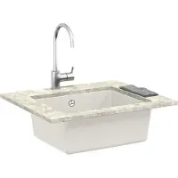 vidaXL Wasbak Wit 530 x 460 mm 80% Kwarts en 20% Hars