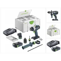 Festool TPC 18/4 I-Basic-Set accu-slagboormachine 18 V 75 Nm borstelloos + 1x accu 3.0 Ah + lader + systainer