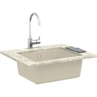 vidaXL Wasbak Beige 530 x 460 mm 80% Kwarts en 20% Hars