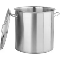TRIZERATOP soeppan RVS 98 liter - brouwpan - gas - inductie - deksel - literaanduiding
