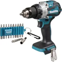Makita DHP 489 Z accu-klopboormachine 18 V 73 Nm borstelloos + 22-delige bitset - zonder accu, zonder oplader