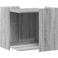 vidaXL Kattenbakkast 53x53x51 cm bewerkt hout grijs sonoma eikenkleur