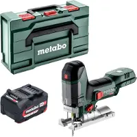 Metabo ST 18 LT 130 BL accu-decoupeerzaag 18 V 130 mm borstelloos + 1x LiHD-accu 4,0 Ah + Metabox - zonder oplader