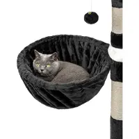 Lionto Kattenmand voor krabpaal – Ø40 cm M8 bevestiging 25 cm, zwart