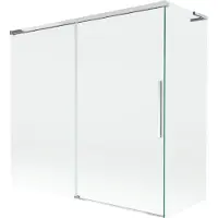 Mexen Rox L badscherm 2-delige schuifwand 170 + 80 x 150 , transparant, chroom - 8C9L-170-080-01-00
