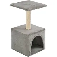 vidaXL Kattenkrabpaal met sisal krabpaal 55 cm grijs