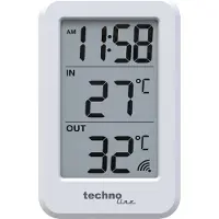 Technoline Thermometer WS 9172 Met 1 buitensensor tot 100 m 70 x 110 x 22mm Wit