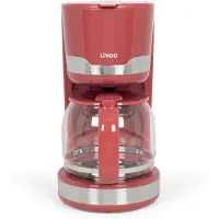 Livoo – DOD201RC – Filterkoffiezetter – 1,5 l – druppelstop