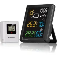 Bresser MeteoCast Pico weerstation, draadloos met buitensensor en kleuren display